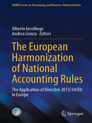 cover image of The European Harmonization of National Accounting Rules